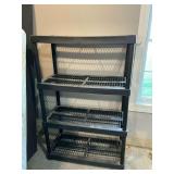 Plastic shelf 36" x 18" x 55" T.