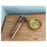 4 cane heads with brass handles