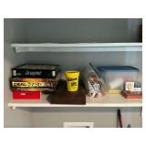 Assortment of games, playing cards, Scrabble