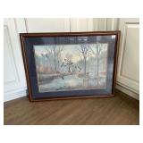 Framed and matted print by Sam A. Roberts, Jr.