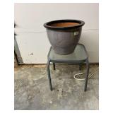 Patio table, 16" x 16" x 17" T