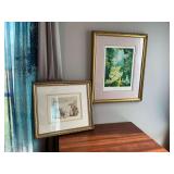 Framed and matted pictures