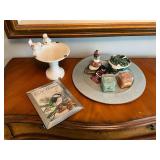 Charger, decorative items, candles, etc.