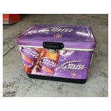 Bud Light metal cooler, metal handles, clean on the inside