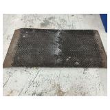 Aluminum treadplate ramp, 32" W x 64" L x 1/4" thick