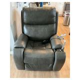 Ultra Cozy power recliner with Comfort Zone positioning, leather