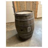 St. Francis wooden barrel