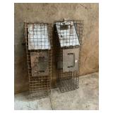 2 small animal live traps