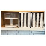 Youcopia Spice racks and adjustable lazy susan