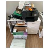 Office supplies and cabinet 42" W x 16" D x 24"T