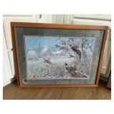 Framed and matted print by James A. Meger with COA