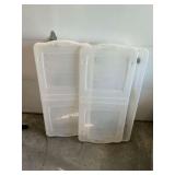 Rubbermaid plastic under bed boxes