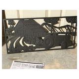 Cast iron farm themed decorative piece