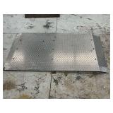 Aluminum treadplate ramp, 32" W x 64" L x 1/4" thick