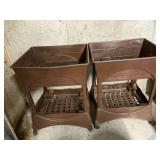 Raised bed grow boxes on casters