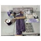 Religious signs, wired ribbon, angel wings, deco flex tubing