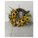 Sunflower wreath