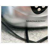 Lighted magnifying mirror and ultrasonic cleaner