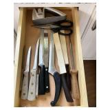 Knives, shears, knife sharpener
