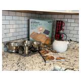 2-drawer Bamboo cheese set board