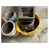 Assorted flower pots, up to 24" W