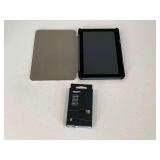 Amazon Kindle HD8 tablet with charging cord and cover