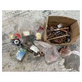 Metal plumbing fittings, copper, brass, iron, etc.