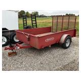 2018 Maxwell utility trailer, 77" W x 120" L x 19" side walls, 4