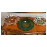 3 glass serving bowls