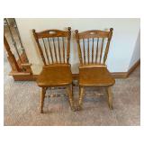 Padded seat dining chairs