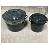 Graniteware 21 qt.  water canner with rack and lid