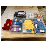 Totes of yarn