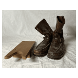 Russell Moccasin leather boots made in USA