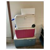 3 large coolers