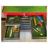 Allen wrenches, rulers, stud finder