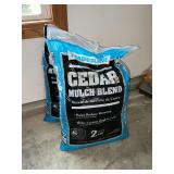 2 bags Timberline cedar mulch