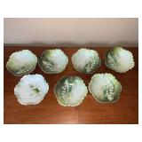 5' W hand decorated bowls marked  Germany and RS Germany