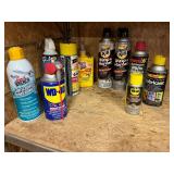 WD40, wasp killer, lithium grease