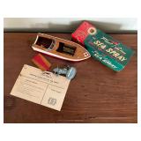 Vintage Fleet Line Speed Boat in original box, No. 61 'The Sea Spray'