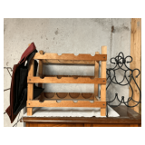 Wooden wine rack & wire wine rack