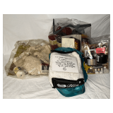 Large assortment of crochet and knitting supplies