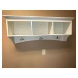 Storage shelf coat rack