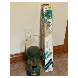 Coleman white gas lantern with table hanger