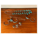 Sterling silver, necklaces, cuffs, bracelets, etc.