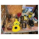 Stanley 100' tape, wood brace