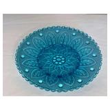Blue decorative plate, 10' T.