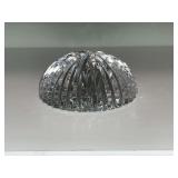 Lead crystal paperweight, 3 1/2' W.