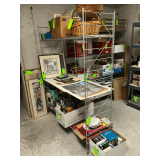 Wire 3-shelf shelving unit, CONTENTS NOT INCLUDED