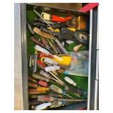 Screw drivers, punches, files