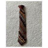 Quail feather clip on tie